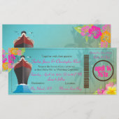 PixDezines 乗船券/ラブボート+ツインパームズ 招待状 (正面/裏面)