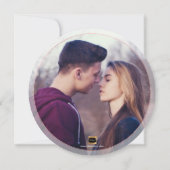 PixDezines 保存日付/ローズゴールド/ピンク大理石 セーブザデート (裏面)