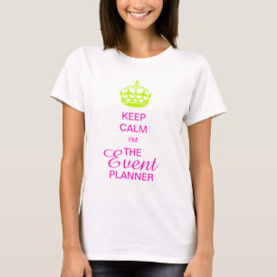 PixDezines 保 Calm/Neon Green Crown/DIY文字 Tシャツ