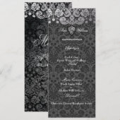 PixDezines 偽銀色/手作り背景/レモン メニュー (正面/裏面)