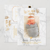 PixDezines 出生発表/ムーンオーバー 案内ポストカード (正面/裏面)