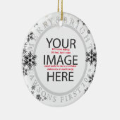 PixDezines 初のクリスマス/DIY カラー セラミックオーナメント (右)