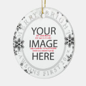 PixDezines 初のクリスマス/DIY カラー セラミックオーナメント (左)