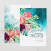 PixDezines 南国リゾートビーチ 詳細 招待状 (正面/裏面)