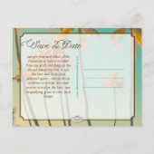 PixDezines/大切な日をお知らせ/ヴィンテージ ハワイ 案内ポストカード (裏面)