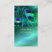 PixDezines 孔雀の羽根 名刺 (裏面)