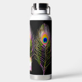 PixDezines 孔雀の羽 ウォーターボトル (背面)