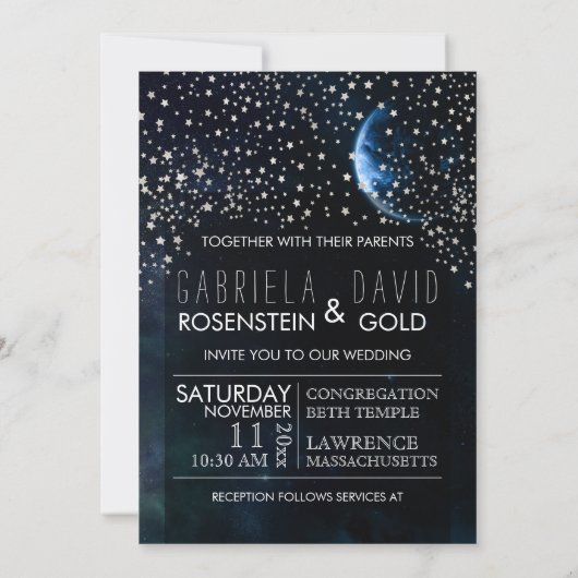 PixDezines 宇宙/NASA/星空 招待状 (裏面)