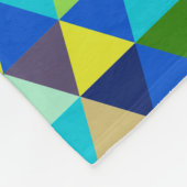 PixDezines 幾何学的なピーコックカラー 調整可能 フリースブランケット (角)