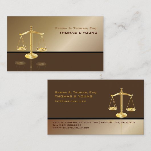 PixDezines 弁護士名刺/銅+DIYクリア 名刺 (正面/裏面)