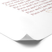 PixDezines 恋愛の優しい花と席次表, 座席 ポスター (角)