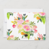 PixDezines 感謝/花卉/水彩/春季 サンキューカード (裏面)
