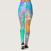 PixDezines 抽象ギャラクシー / コズミック エネルギー レギンス (裏面)