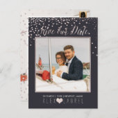 PixDezines 救第日/赤面ピンク紙吹雪 案内ポストカード (正面/裏面)