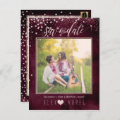 PixDezines 救第日/赤面ピンク紙吹雪 案内ポストカード (正面/裏面)