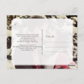 PixDezines 救 Japan日付書道DIYカラー ポストカード (裏面)