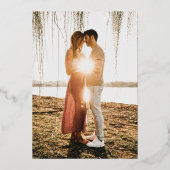 PixDezines 救 Our Date Luxe書道フォイルInv 箔招待状 (裏面)