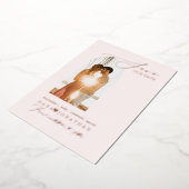 PixDezines 救 Our Date Luxe書道フォイルInv 箔招待状 (回転した状態)