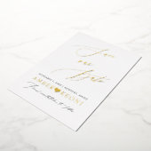 PixDezines 救 Our Date Luxe書道 箔招待状 (回転した状態)