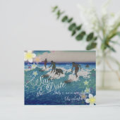 PixDezines/日付/救フラドリーム/ヴィンテージサーファー 案内ポストカード (スタンド正面)