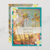 PixDezines/日付/救フラドリーム/ヴィンテージハワイ 案内ポストカード (正面/裏面)