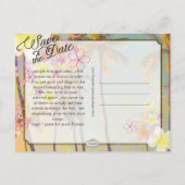 PixDezines/日付/救フラドリーム/ヴィンテージハワイ 案内ポストカード (裏面)