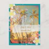 PixDezines/日付/救フラドリーム/ヴィンテージハワイ 案内ポストカード (正面)