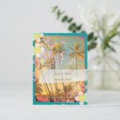 PixDezines/日付/救フラドリーム/ヴィンテージハワイ 案内ポストカード (スタンド正面)