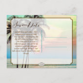 PixDezines/日救付/ハワイの夕日/ヴィンテージ 案内ポストカード (裏面)