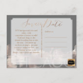 PixDezines/日救付/バラ金ゴールド/シカゴ・レイクショア 案内ポストカード (裏面)