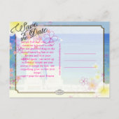 PixDezines/日救付/フラドリーム/ビーチ 案内ポストカード (裏面)