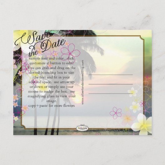 PixDezines/日救付/フラドリーム/ファンタジー夕日 案内ポストカード (裏面)