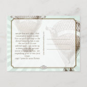 PixDezines/日救付/ヴィンテージホットエアバルーン 案内ポストカード (裏面)