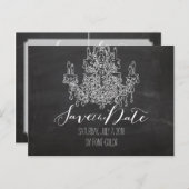 PixDezines/日救付/黒板/シャンデリア 案内ポストカード (正面/裏面)