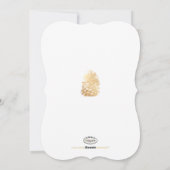 PixDezines 松ぼっくり/ゴールド/グリーン/ホリデーカード シーズンカード (裏面)