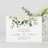 PixDezines 水彩アルバストローズ ユーカリ 招待状 (スタンド正面)