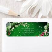 PixDezines 水彩クリスマス ウィンター リース ラベル (インサイチュ)