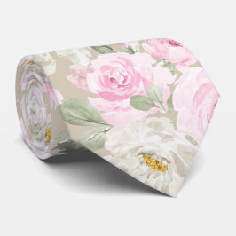 PixDezines 水彩チークピンクのバラ DIY 背景 ネクタイ