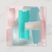 PixDezines 水彩チーク サーガ 宿泊施設カード エンクロージャーカード (裏面)