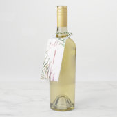 PixDezines 水彩パーム フロンデス、グリーン ボトルネックタグ (アングル)