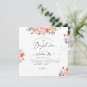 PixDezines 水彩夏日玫瑰洗礼 招待状 (スタンド正面)