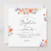 PixDezines 水彩夏日玫瑰洗礼 招待状 (正面)