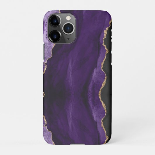 PixDezines 水彩瑪瑙紫色 iPhone手機殼 iPhoneケース (裏面)