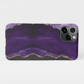 PixDezines 水彩瑪瑙紫色 iPhone手機殼 iPhoneケース (裏面横)