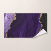 PixDezines 水彩瑪瑙 紫金脈 バスタオルセット (ハンドタオル)