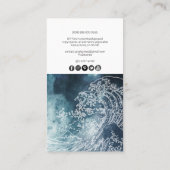 PixDezines 水彩画 偉大な波、 歌川広重 名刺 (裏面)