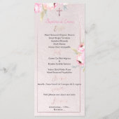 PixDezines 水彩芍薬 フランス語 Baptême メニュー (裏面)