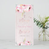 PixDezines 水彩芍薬 フランス語 Baptême メニュー (スタンド正面)