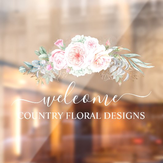 PixDezines 水彩花卉 ユーカリ 窓用デコレーション ウィンドウサイン (シート2)