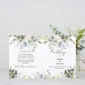 PixDezines 水彩 デザイン - ダスティーブルー ユーカリ (スタンド正面)